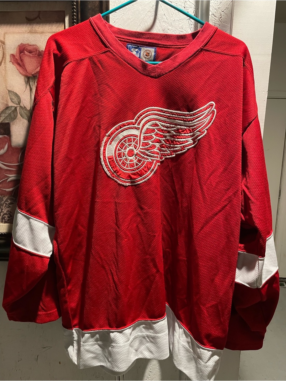 Red wings 1990 vintage detriot hockey jersey